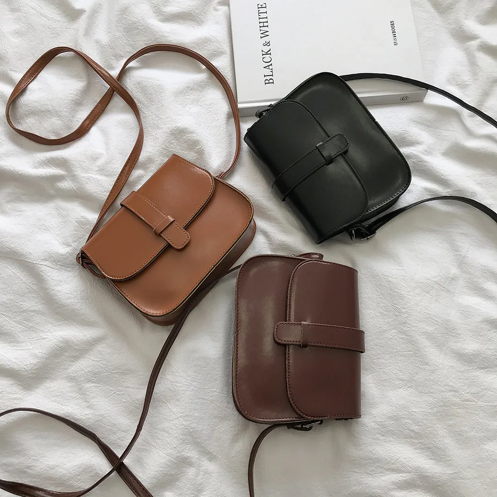 Aelicy сумки на плечо для девочек простая кожаная Джокер женская маленькая