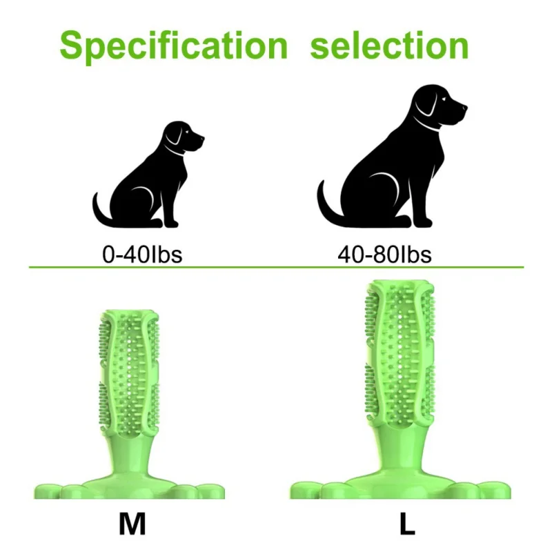 VOVOPET Pet Dog Toothbrush Dogs Chew Toys Soft Rubber Teeth Cleaning for Small dogs Pets Toothbrushes Puppy Dental Care |