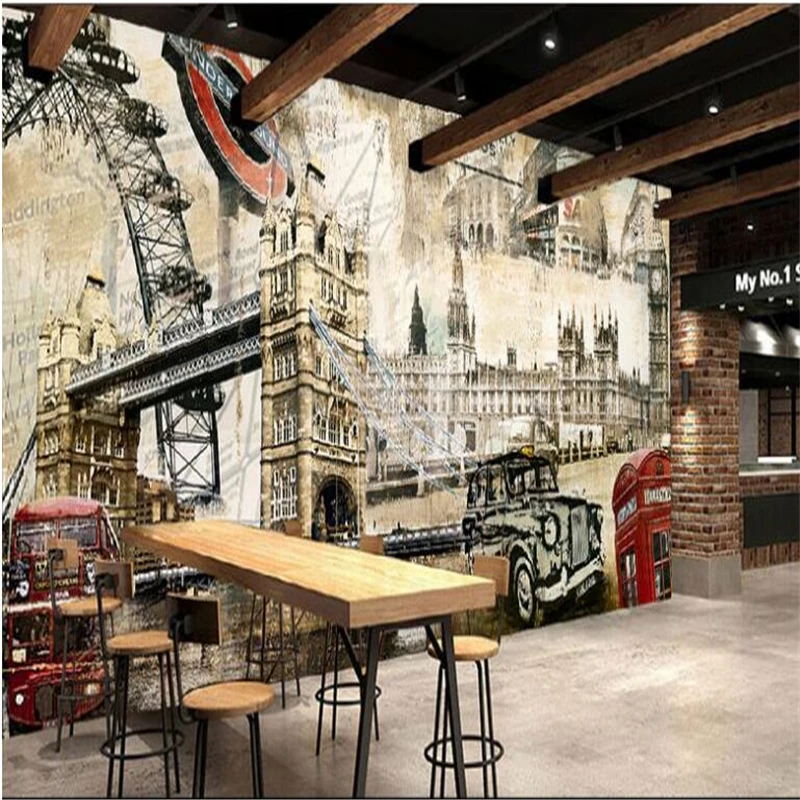 

Beibehang большой пользовательский 3D Свежий обои Европейское здание украшение живопись маслом живопись фоновая стена