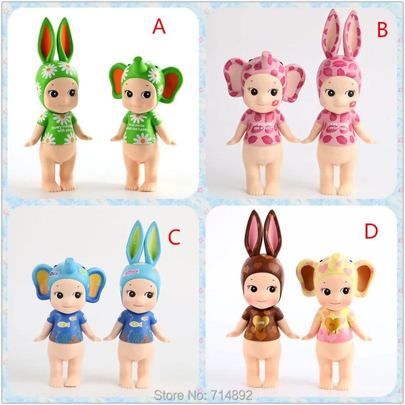 40 шт./лот набор с ангелом Серия животных Kewpie детские куклы оригинальные коробки