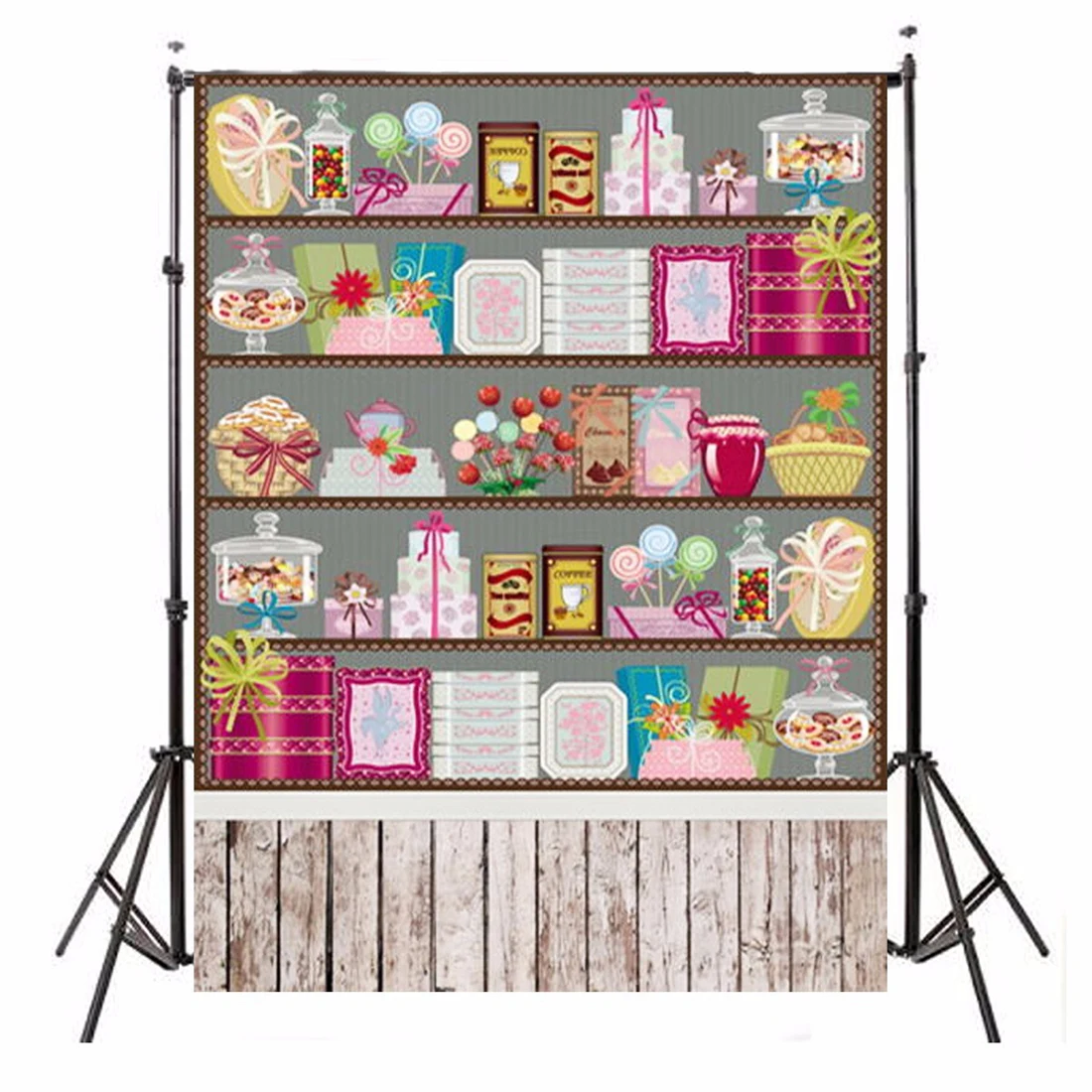 3x5ft винил конфеты рождения Фон фотографии Studio Задний план реквизит для