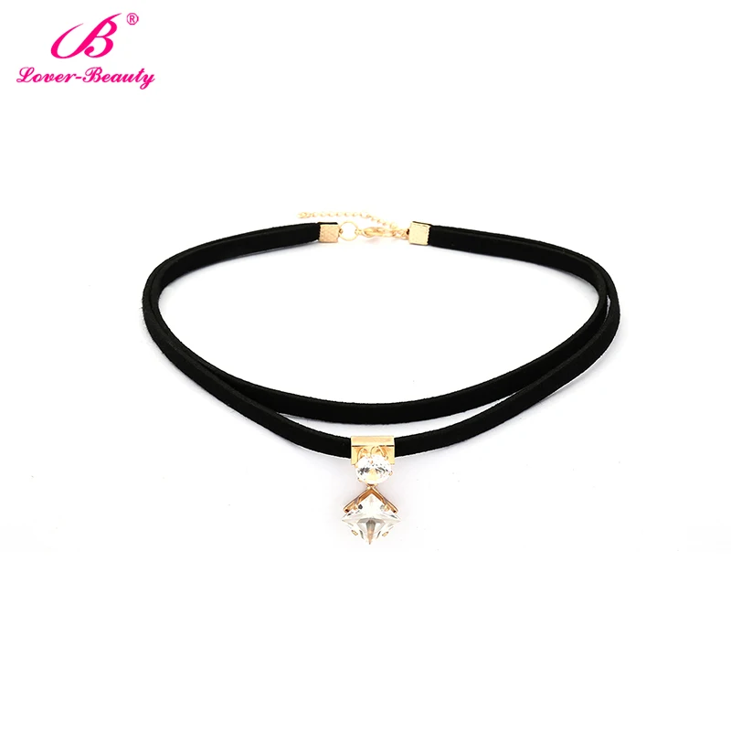 Lover Beauty Double Layer Black Leather Choker Necklace the Wild Hunt Game Cosplay Jewelry Hollow Bead Pendant Wholesale-F | Украшения и