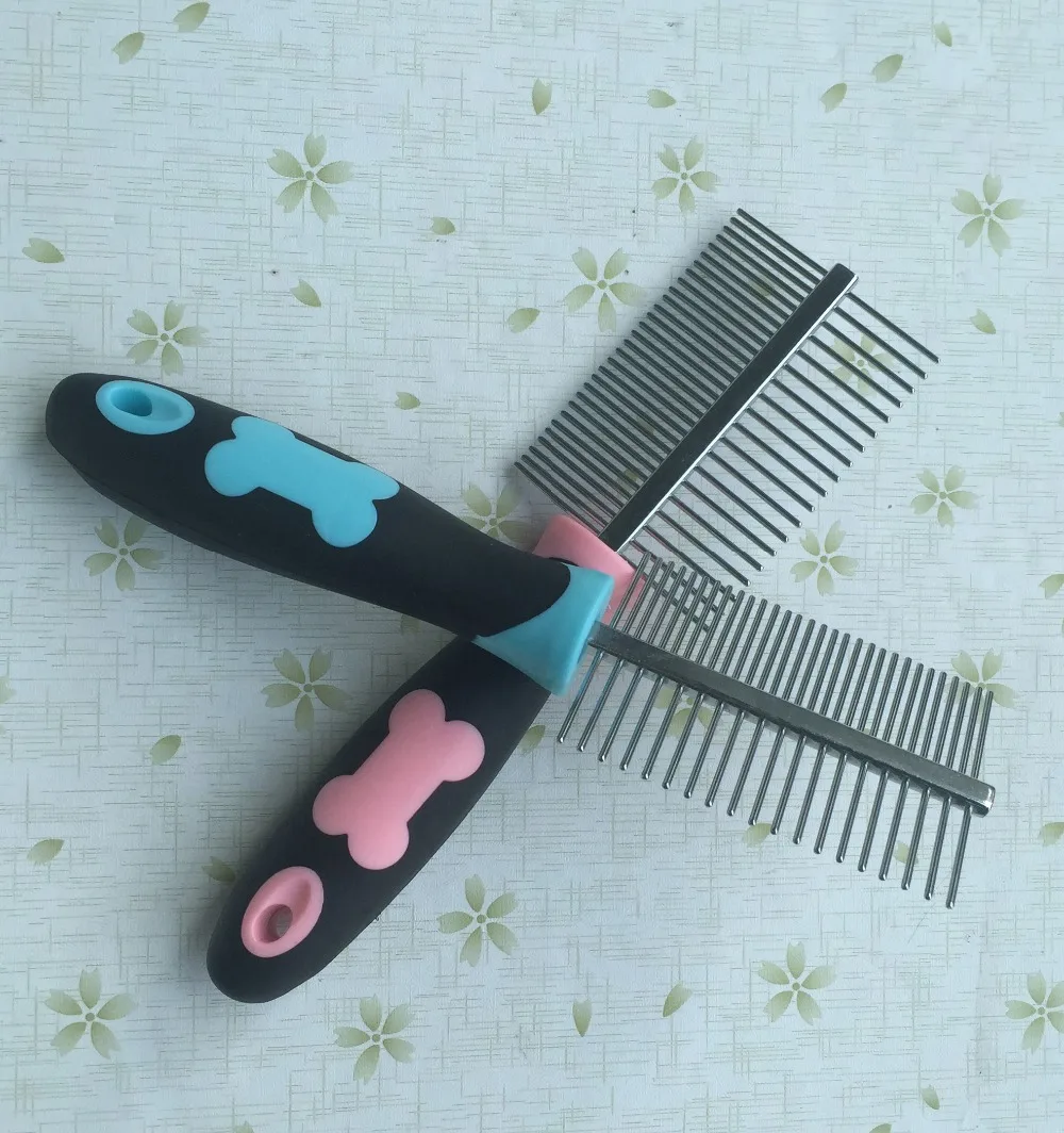 5 шт./лот смешанный цвет Comb sim018 Расческа для питомцев кошек и собак триммер