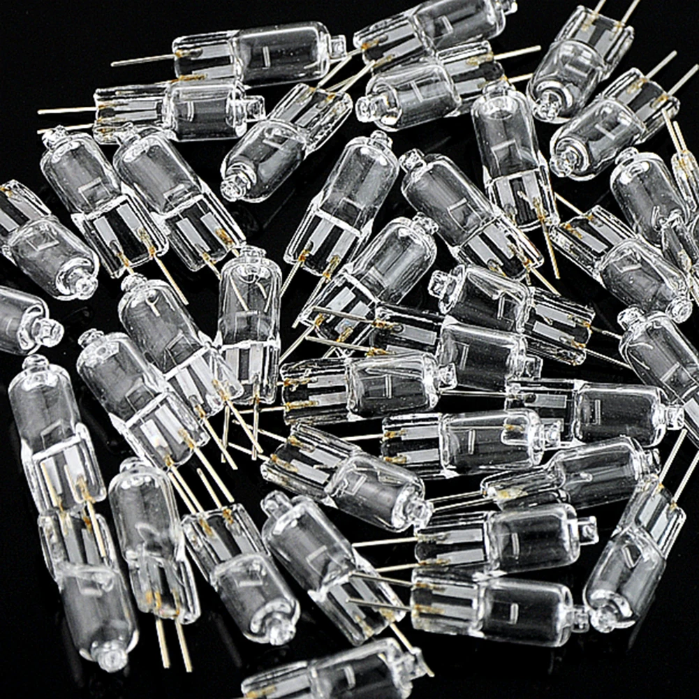 40pcs G4 12V 10х Самый дешевый! 10 шт./лот,, супер яркий G4 12 В 20 Вт, DC AC 12 В, вольфрамовая галогенная лампа, светильник ing светильник, лампа - Испускаемый цвет: 40pcs G4 12V