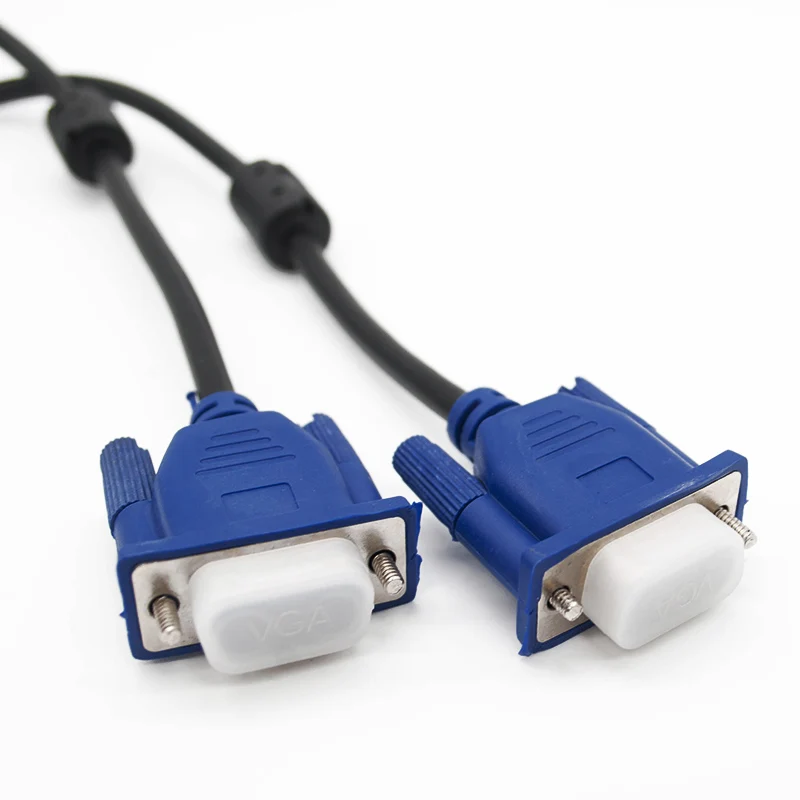 1 шт. Новый Синий 5 м 15 PIN VGA HDB15 SUPER M/M мужчинами Соединительный кабель удлинитель
