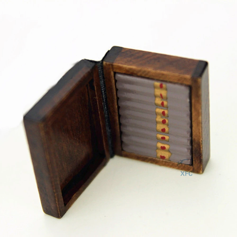 Mini Wood Cigarette Cigar Humidor Box Decoration Part For 1/10 RC Crawler Car Axial SCX10 RC4WD D90 D110 Traxxas TRX4 TRX-4 | Игрушки и