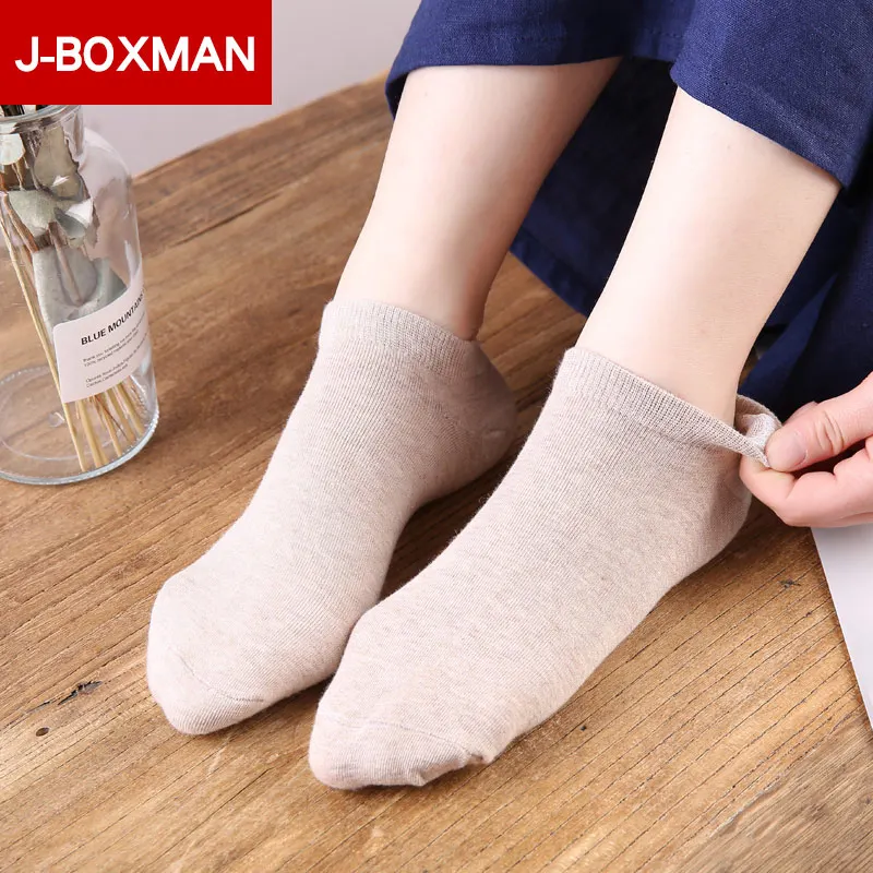 5 пар женские носки хлопковые низкие для студенток зимние теплые до лодыжки