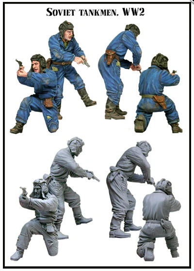Наборы из смолы, 1/35 масштаб, Солдатики из Советского Союза, модель из смолы, игрушки для самостоятельной сборки