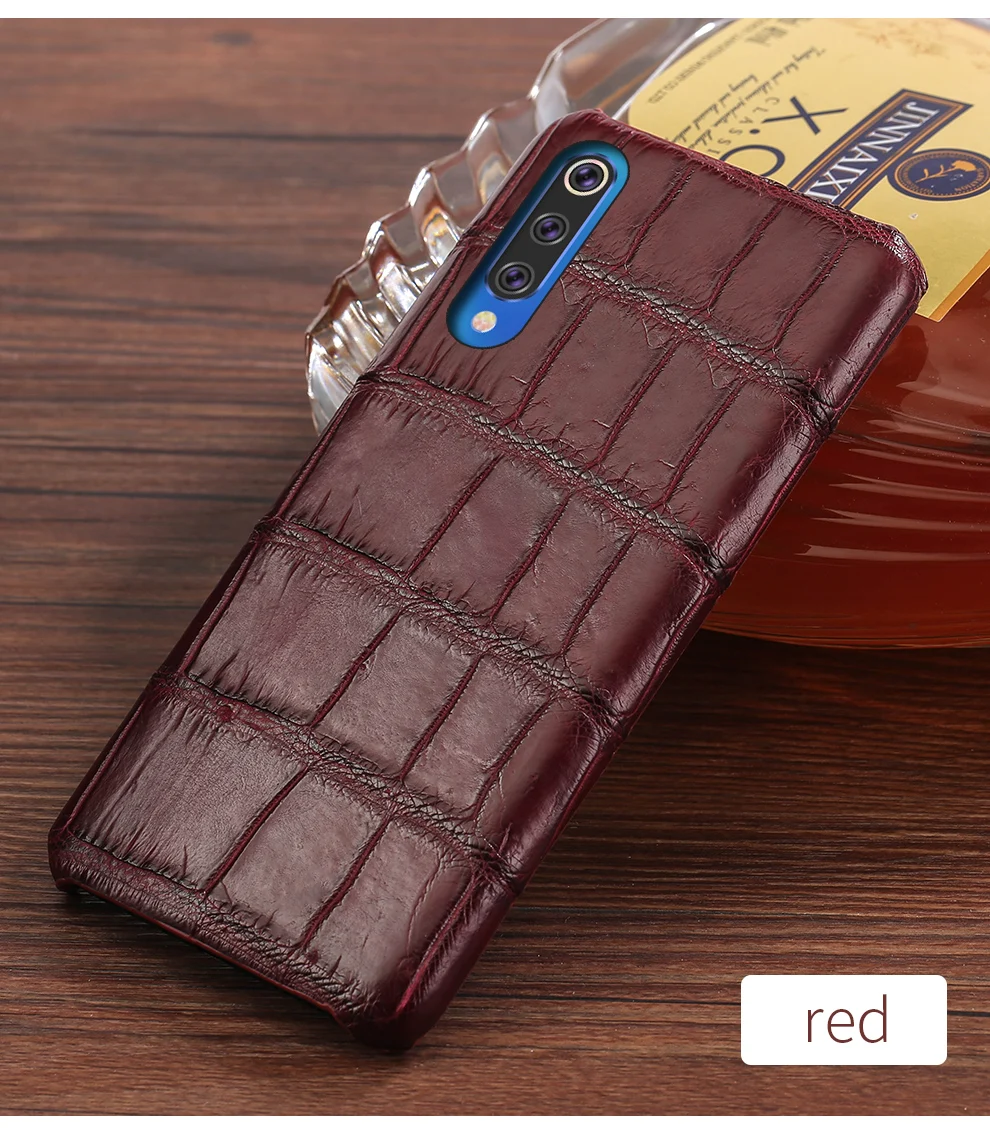 Чехол из натуральной крокодиловой кожи для Xiaomi mi 9 8 SE Lite Explore ore Pocophone F1 чехол s для Red mi Note 7 Роскошный чехол marvel Armor