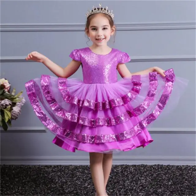 2020 Summer Girls Dress Elegant Party Wedding Kids Dresses For Clothes Children Clothing Princess 2 3 8 6 10 12 Year | Детская одежда и