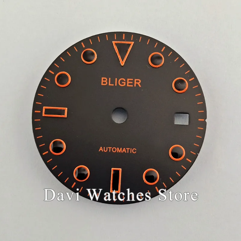 Bliger/Sterile Hot Selling 28.5mm date window dial fit 2824 2836 Miyota 8215 8205 821A movement | Наручные часы