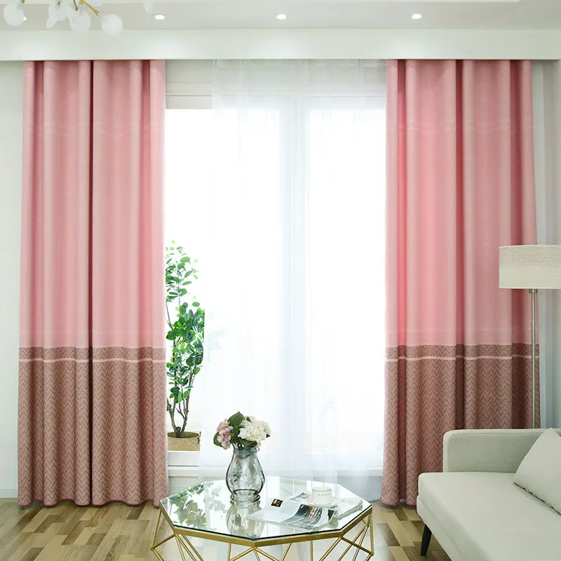 

Faux Linen Blackout Home Decor Curtain for Living Room Stripe Window Curtains for Bedroom Modern Linen Curtain Window Decoration
