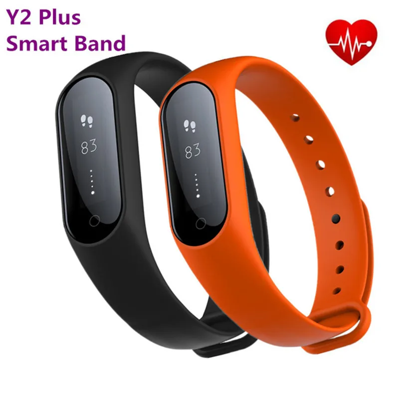 Y2 Plus Heart Rate Smart Band Watch Bluetooth Blood Pressure Monitor Smartband Bracelet Fitness Tracker Wristband | Электроника