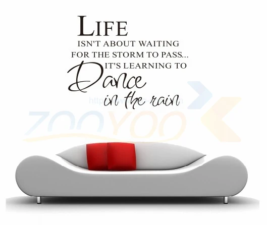 

Life Isn't Waiting u home decor creative quote wall decal ZooYoo8078 decorative adesivo de parede removable vinyl wall sticker