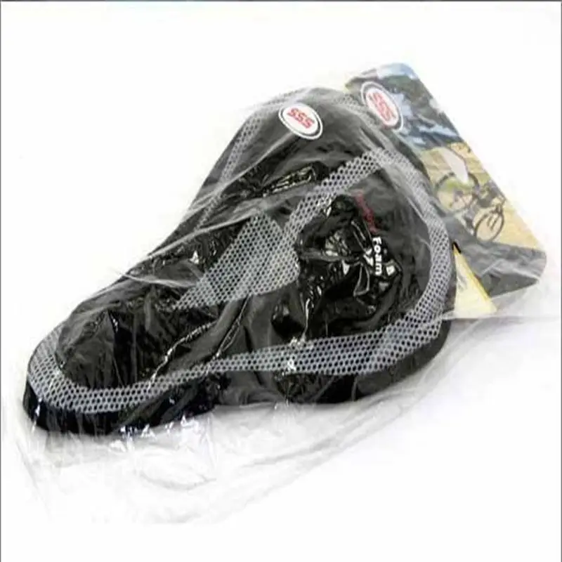 Free shipping SSS memory foam cushion bike bicycle silica gel saddle seat cover | Спорт и развлечения