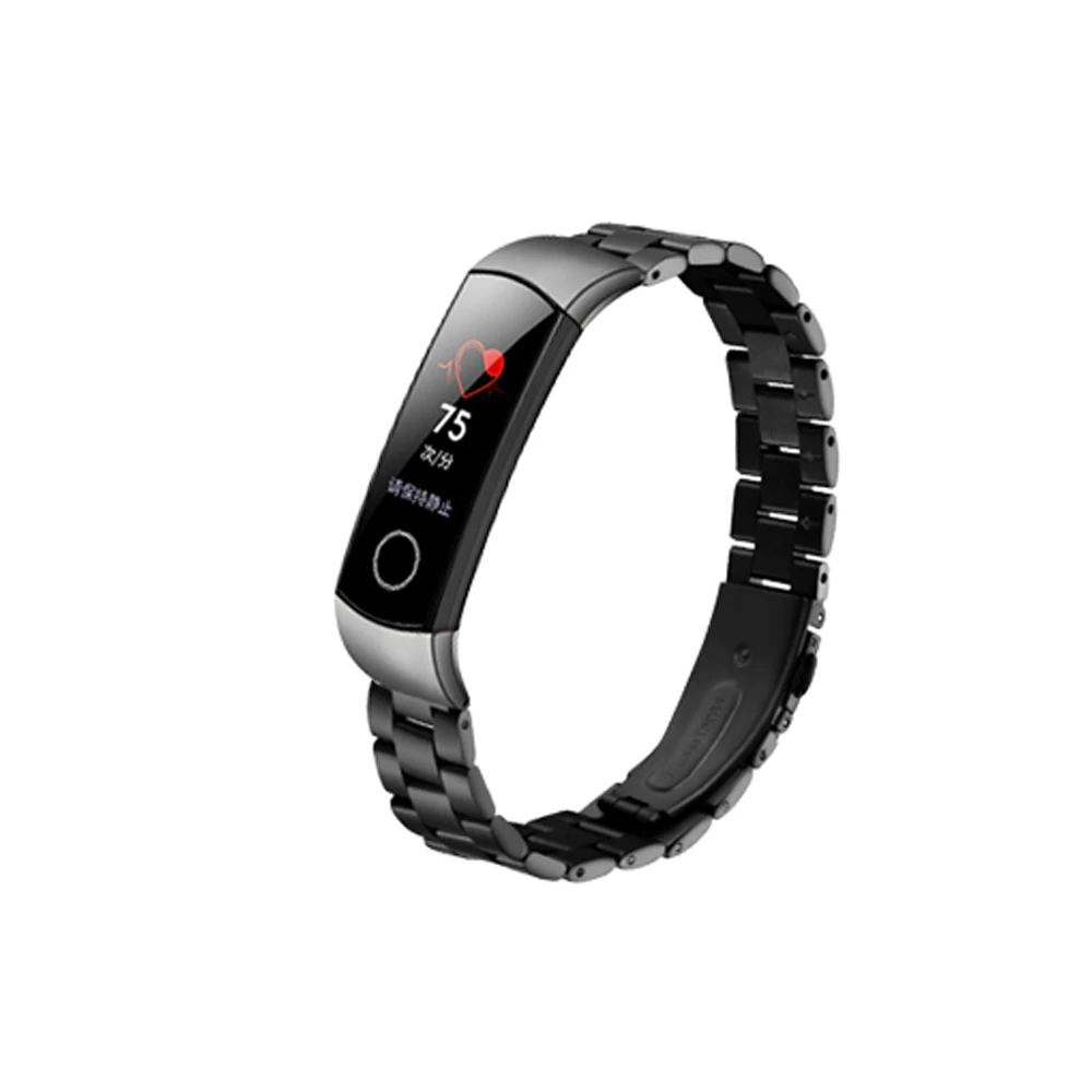 Металлический ремешок для honor band 5 4, браслет из нержавеющей стали, браслет для huawei honor band 5, оксиметрические Смарт-часы, модный ремешок для часов