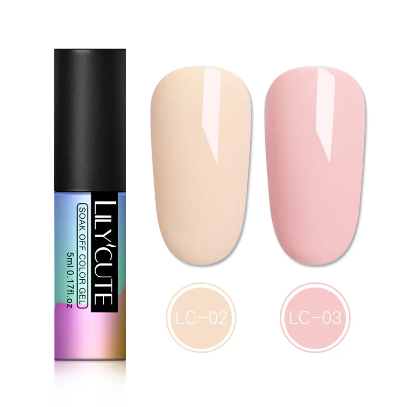 Pattern 7 2pc LILYCUTE Блестящий Гель-лак 5 мл стойкий Полупостоянный Маникюр Vernis для ногтей Гель-лак для ногтей - Цвет: Pattern 7 2pc