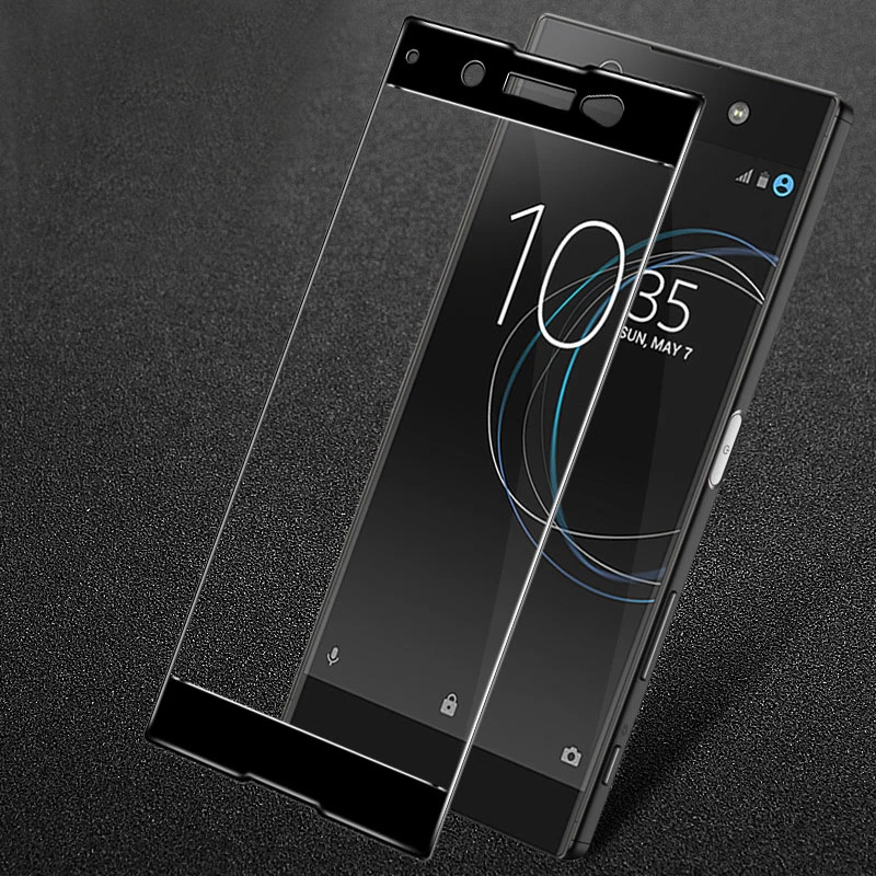 3D закаленное стекло для Sony Xperia XA1 Plus Полное покрытие экрана Взрывозащищенная