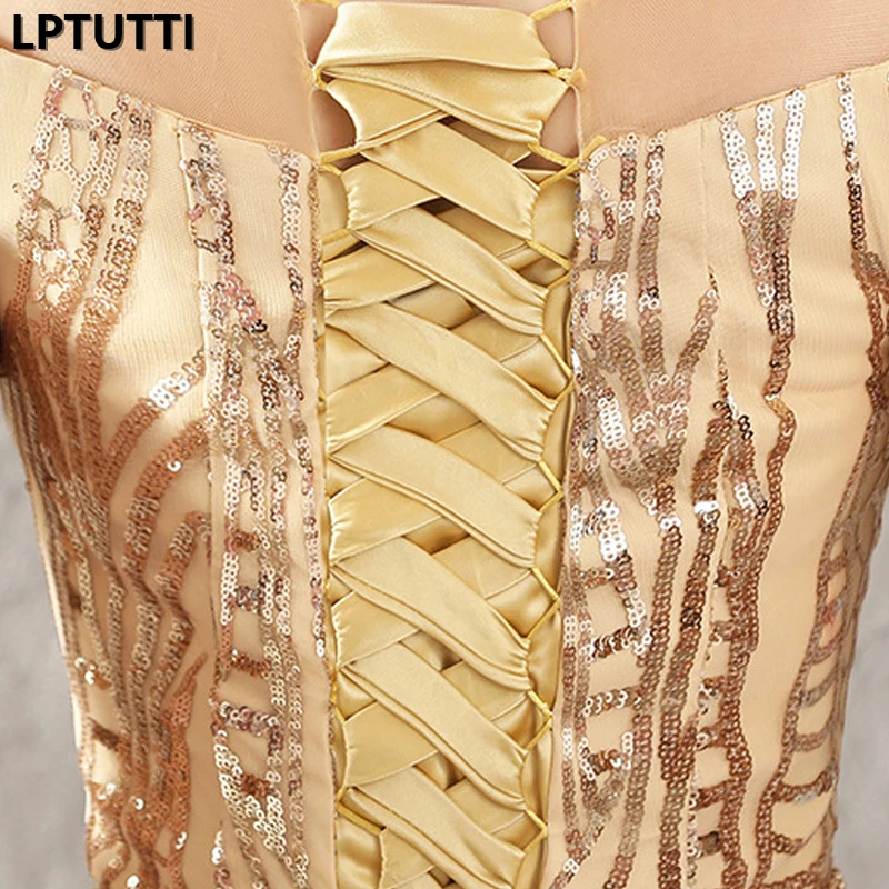 

LPTUTTI Sequin Crystal Gratuating New For Women Elegant Date Ceremony Party Prom Gown Formal Gala Luxury Long Evening Dresses