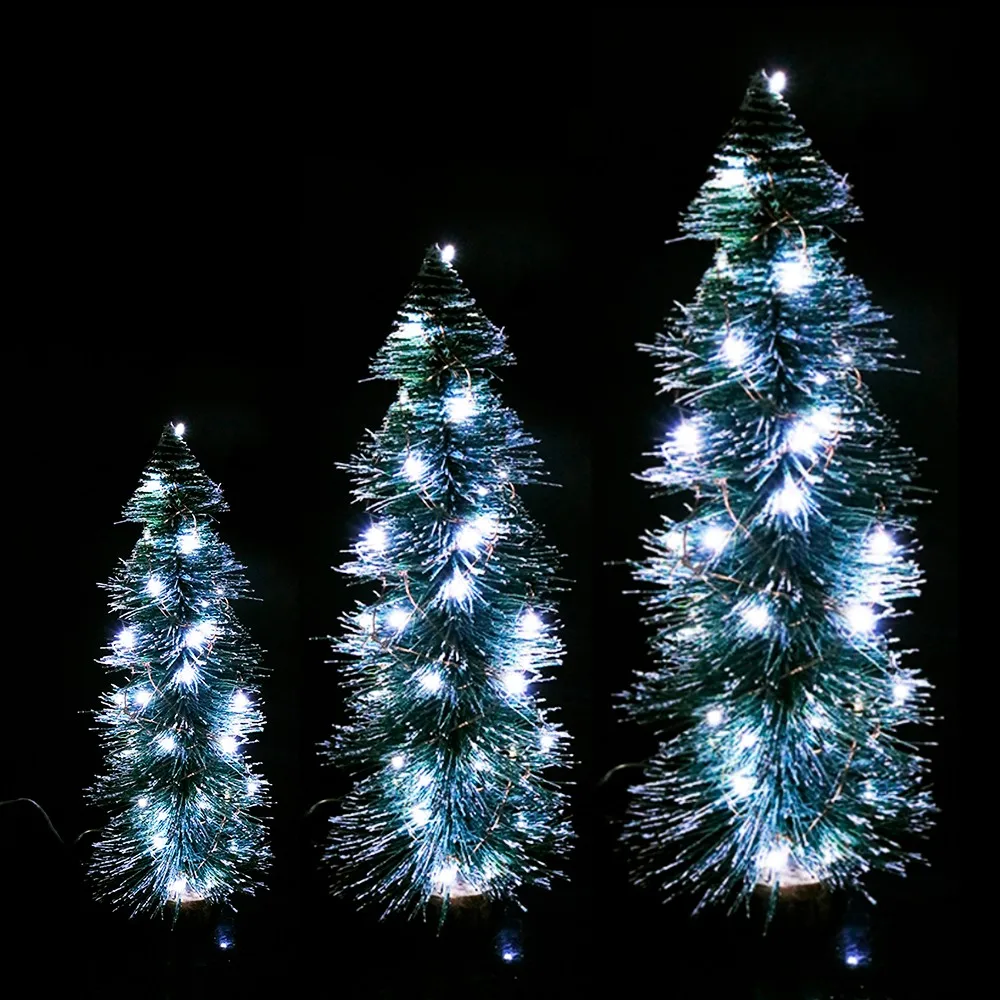 20-40Leds медные светодиодные гирлянды 2-4 метра Рождественская елка День Святого Валентина праздник ночник фонарь Водонепроницаемый модный HL