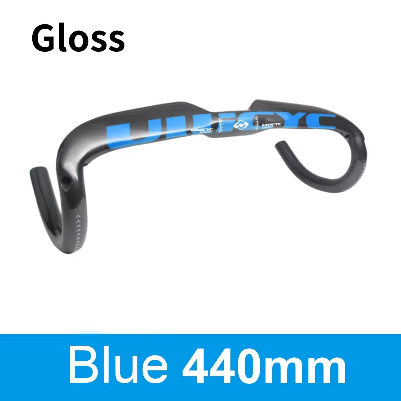 Ullicyc 440mm-gloss ULLICYC дорожный велосипедный гоночный матовый/глянец полностью углеродный руль Внутренний кабель углеродное волокно для велосипеда, руль 31,8*400/420/440 мм WB240 - Цвет: Ullicyc 440mm-gloss