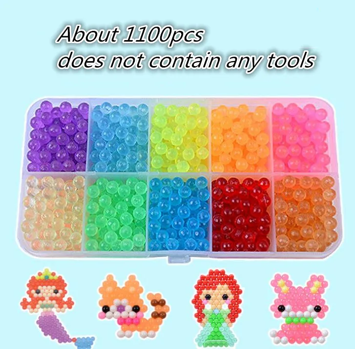 Черный DIY водные бусины спрей Волшебная ручная работа 3D 5 мм perler бусины Хама головоломки Развивающие игрушки для детей подарок на день рождения - Цвет: Черный