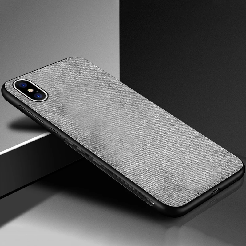 grey Роскошный Магнитный тканевый чехол для iPhone11Pro XS Max XR X 7 8 Plus 6 6s ультра-тонкая текстура мягкий силиконовый чехол для телефона s - Цвет: grey