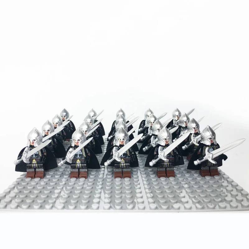 XP104 No baseplate 20 шт./лот Властелин колец нолдор эльф-стражник сильмариллион игра фигурки блоки игрушки для детей Совместимые лего кирпичные части - Цвет: XP104 No baseplate