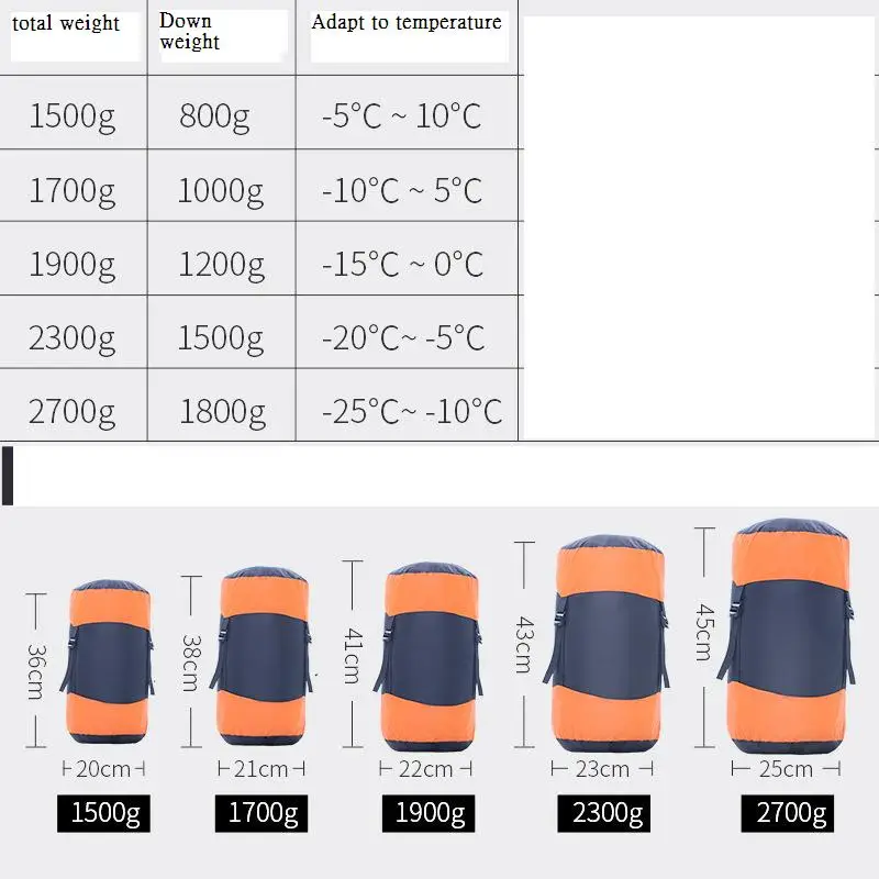 WOEN Outdoor camping Down sleeping bag autumn individual Ultra-light warm 1200g Duck down | Спорт и развлечения