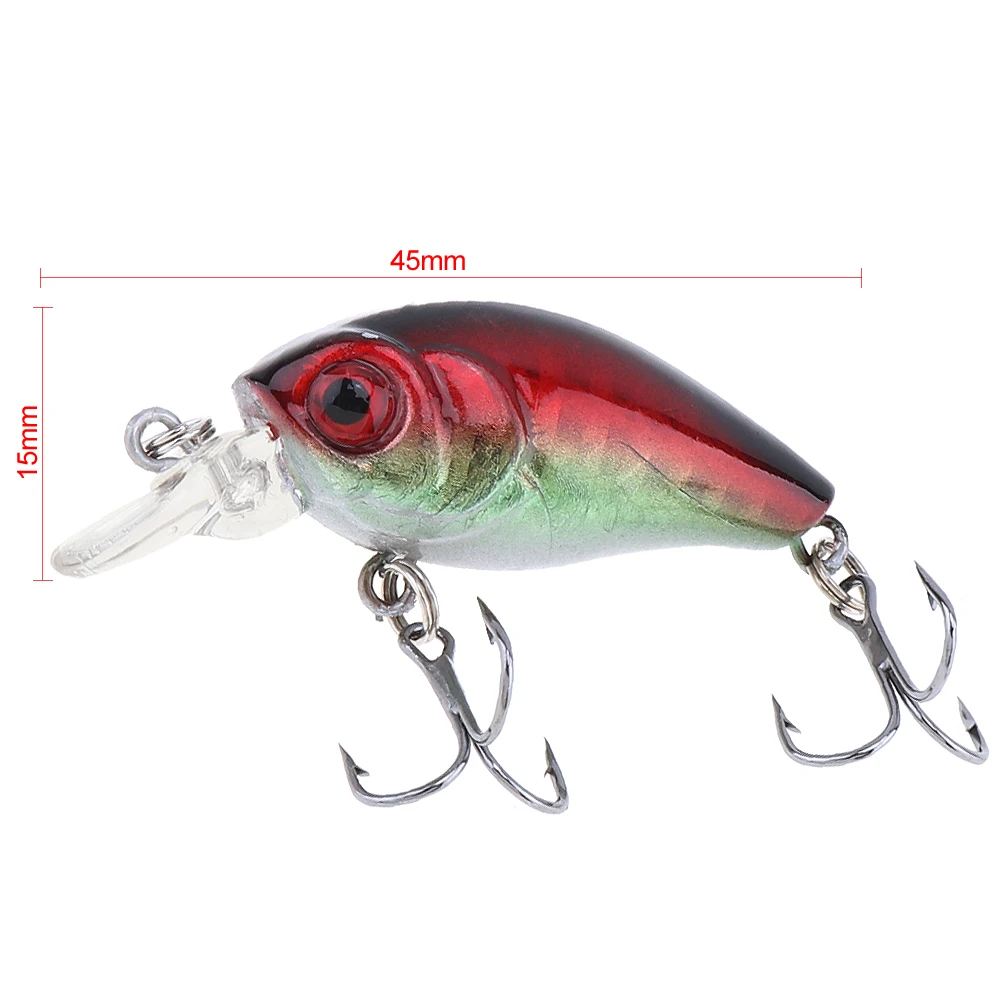 1 шт. 4 5 см 2 г рыболовная приманка для глубокого плавания Crankbait 0 м глубина туго