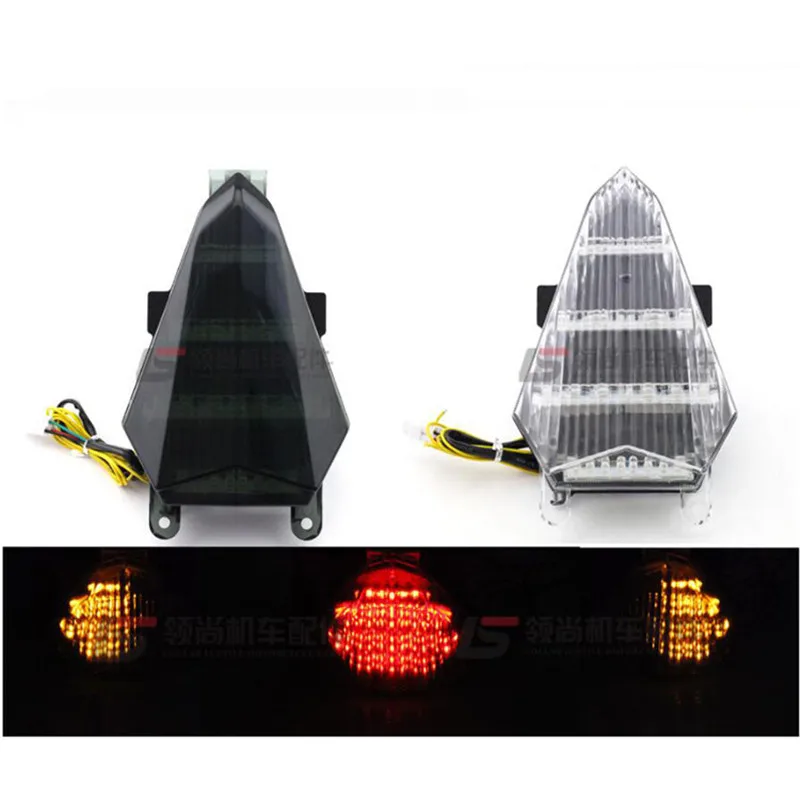 

Аксессуары для мотоциклов, светодиодный тормозной сигнал поворота, интегрированные фары, модифицированные светодиодные стоп-сигналы для м...