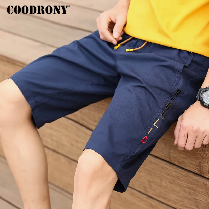 Мужские уличные шорты COODRONY модные повседневные хлопковые шорты-карго с
