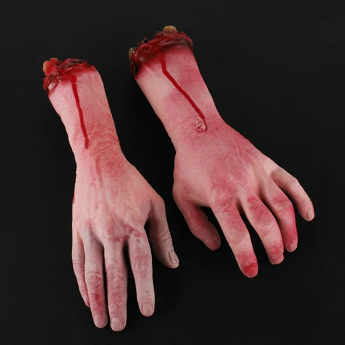 Vivid Human Arm Hand Bloody Dead Body Parts Haunted House Halloween Stage Props | Дом и сад