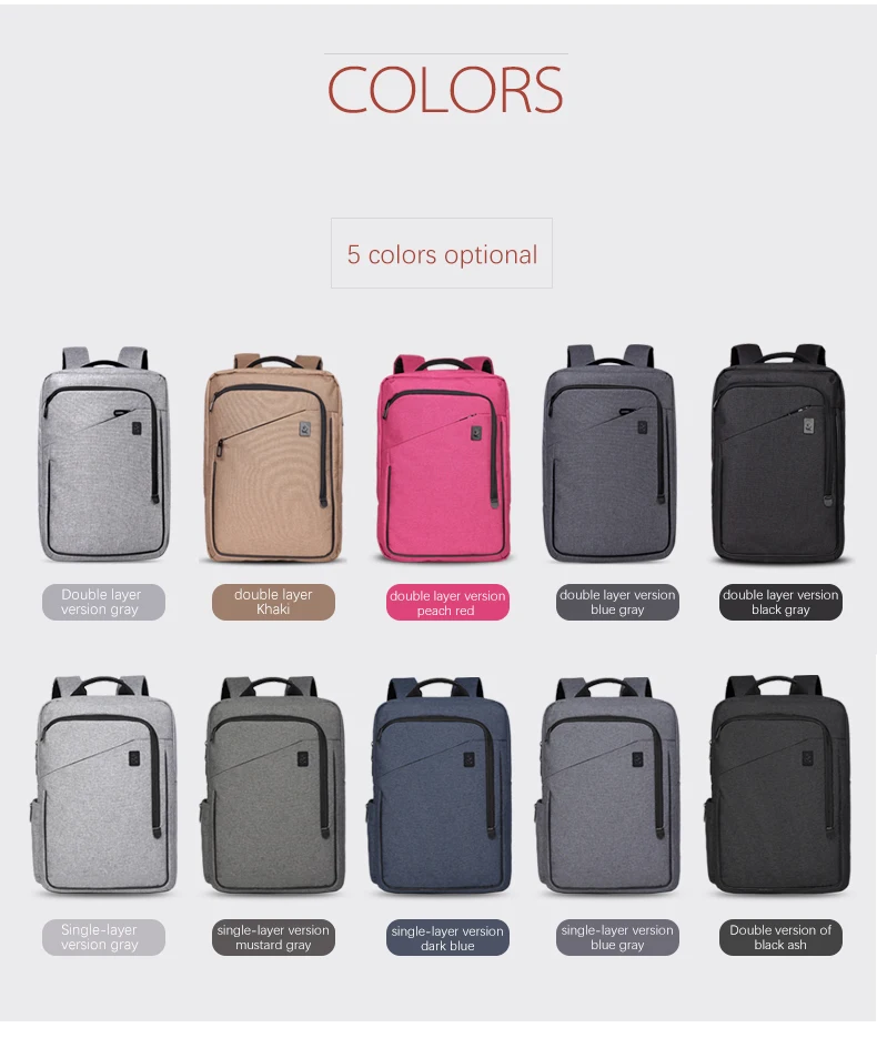 quality Waterproof Backpack Men/Women 15 inch Multifunction Laptop Backpacks new Male outdoor Travel Luggage Bag mochilas