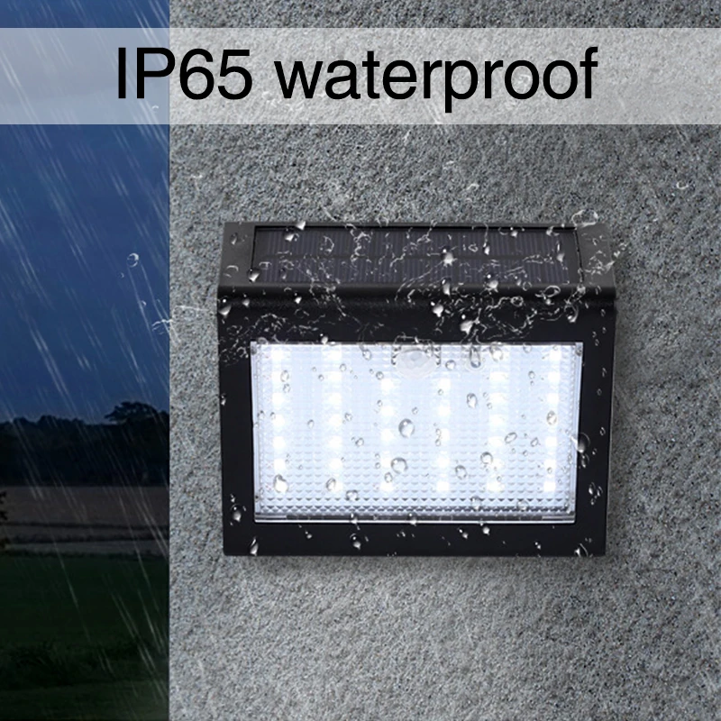 Открытый Солнечный свет 38 LED Свет PIR датчик движения 3 режима Водонепроницаемый