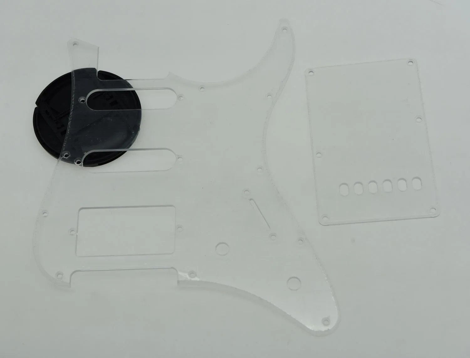 Dopro HSS/SSS накладки и задняя пластина с винтами подходит для Yamaha nicfica - Цвет: HSS Transparent