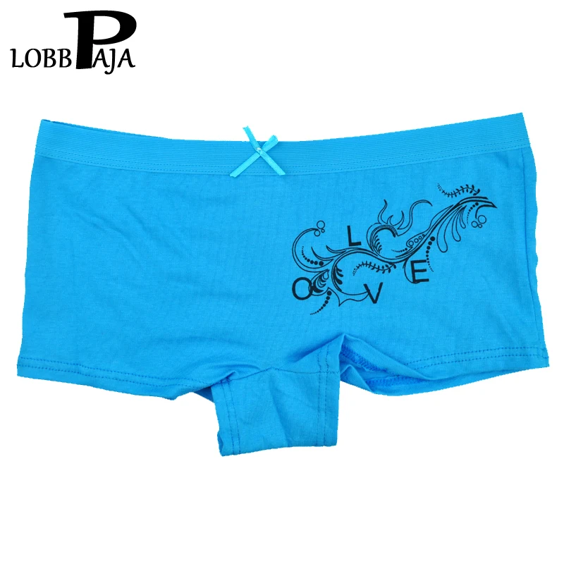 Трусы боксеры женские в цветочек 12 шт. хлопок цвет ассортименте | Женская одежда