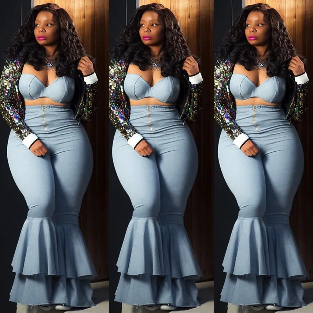 Женский однотонный комплект из двух предметов укороченный топ и брюки с поясом