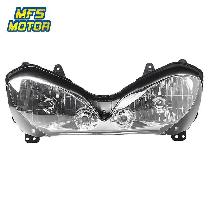 Для мотоцикла 04 05 Kawasaki Ninja передний светильник ZX10R налобный фонарь в сборе 2004 2005| |