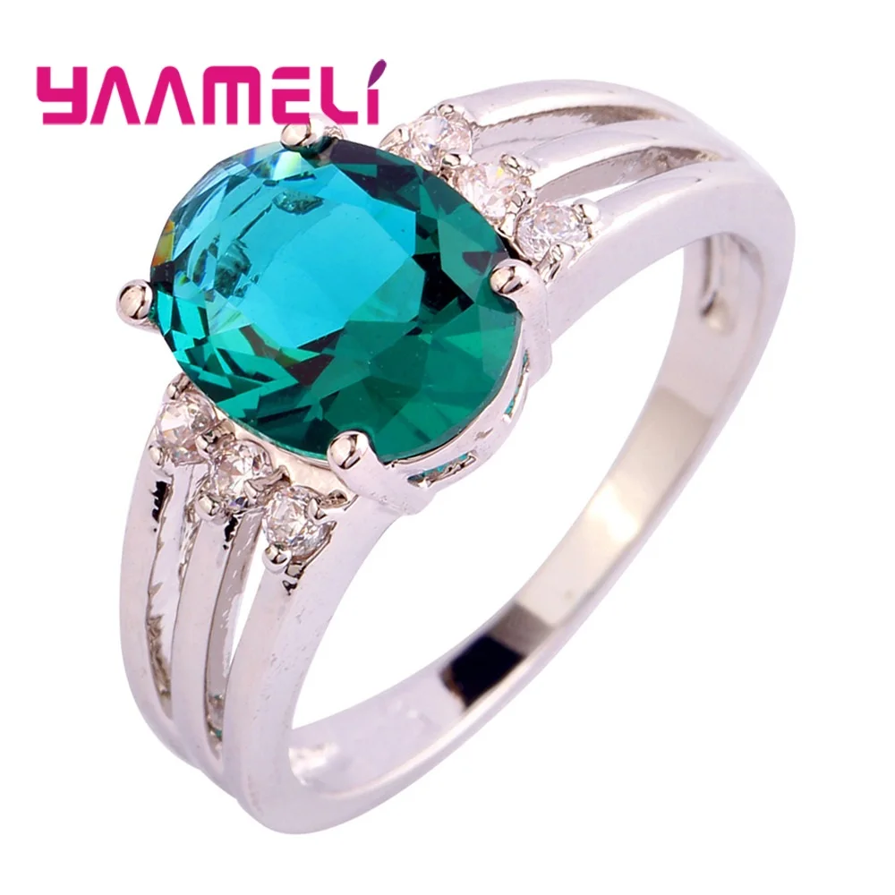

Excellent Quality Big Round Stone Crystal Jewelry Engagement Wedding Rings for Women 925 Sterling Silver Luxury Anel Anillo