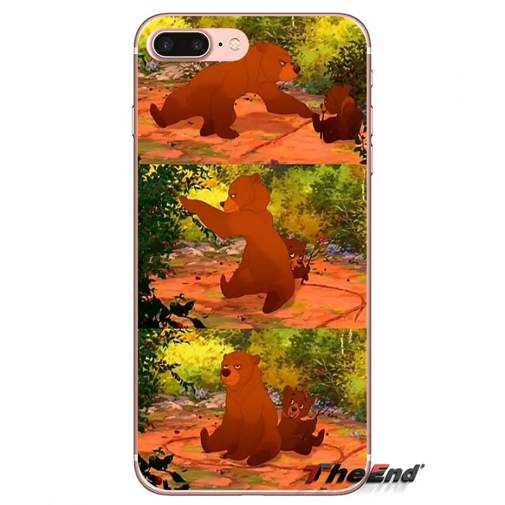 Мягкий чехол для Huawei G7 G8 Ascend P7 P8 P9 Lite Honor 4C 5X 5C 6X Mate 7 8 9 Y3 Y5 Y6 II Pro Pretty и Cute Brother Bear Art |