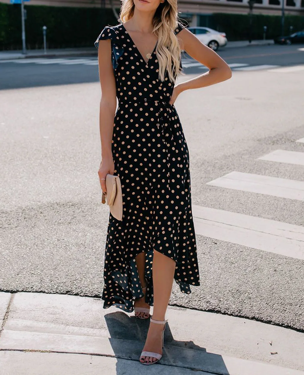 Sashes Ruffles Bohemian Maxi Dresses for Women Long V Neck Summer Beach Printing Vestidos | Женская одежда