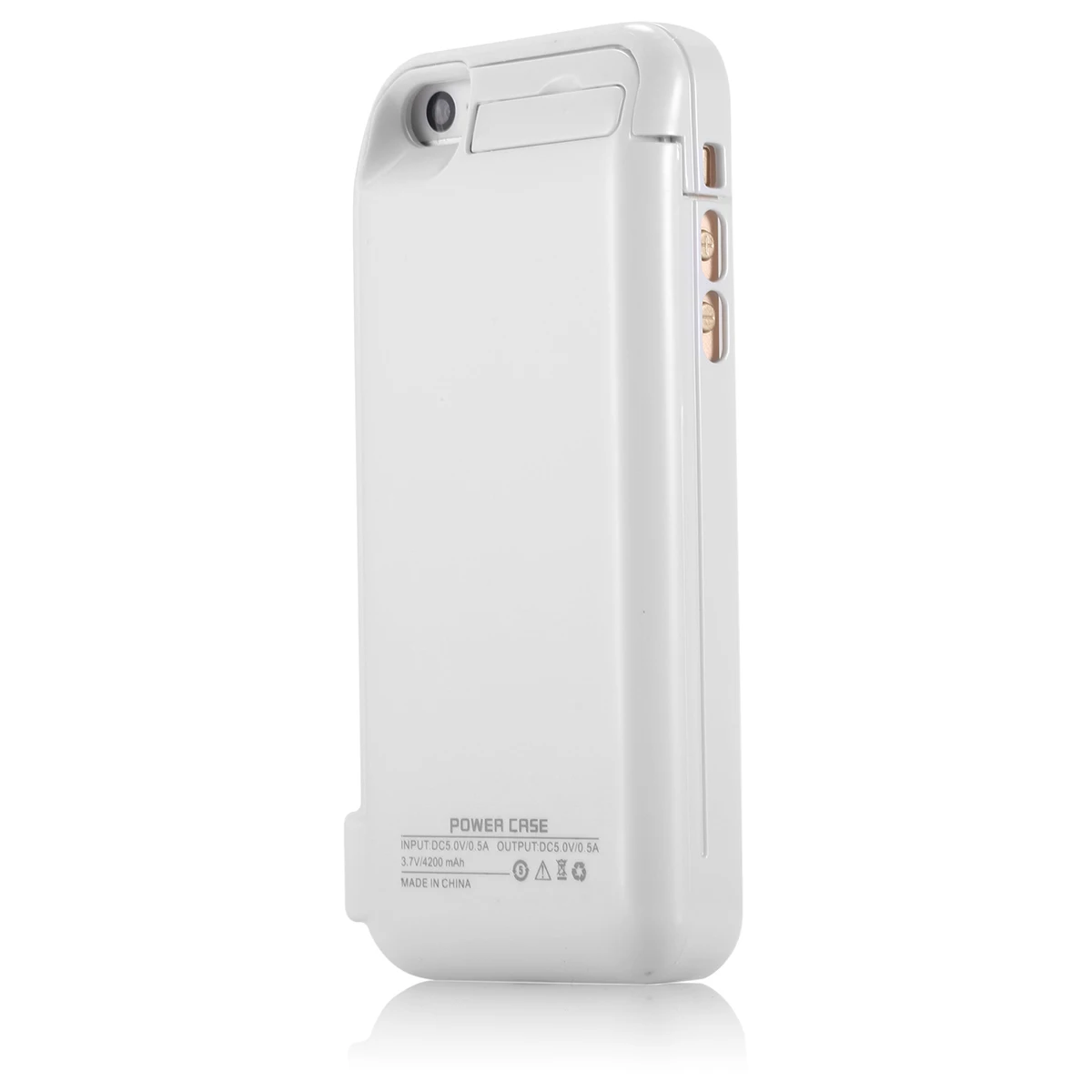 White NTSPACE 4200 мАч портативный внешний аккумулятор чехол для iPhone 5 Внешний аккумулятор зарядное устройство чехол для iPhone 5S, se чехол для аккумулятора - Цвет: White