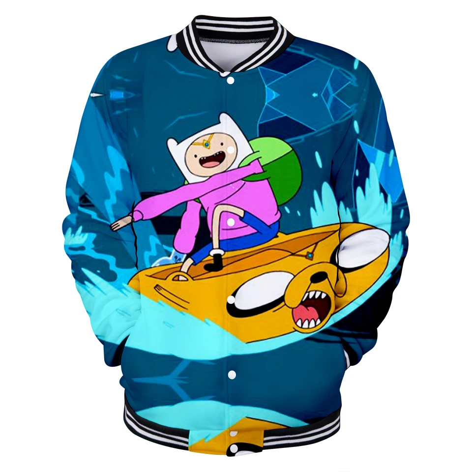 Lucky Friday Adventure Time Повседневный 3D свитшот в мужских толстовках бейсбольная форма