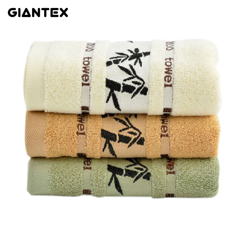GIANTEX бамбуковое волокно, для лица Полотенца толстые супер абсорбент Ванная комната Полотенца s для взрослых 34x75 см Toallas салфетку Recznik Handdoeken