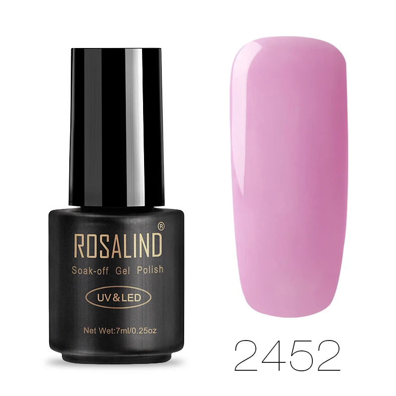 RA2452 ROSALIND гель лак набор для наращивания ногтей Vernis Полупостоянный все для маникюра Базовое покрытие ногтей УФ-гель для ногтей - Цвет: RA2452