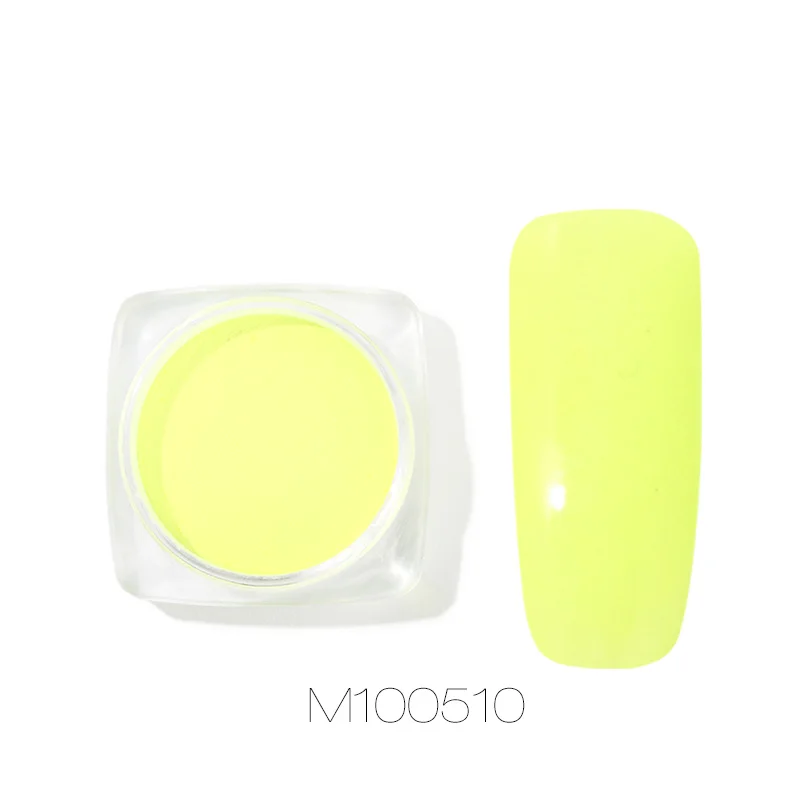 M100510 ROSALIND 1 шт. блеск для ногтей фосфорное светящееся порошковое покрытие Полировка Для ногтей окунание Блестки для маникюра пигментный порошок - Цвет: M100510