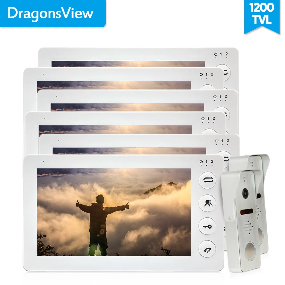 Dragonsview широкоугольный видео домофон дверной Звонок камера рекордер HD 1200TVL 7