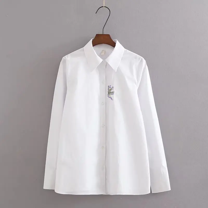 Рубашка с вышивкой в европейском и американском стиле TZE33 995|embroidered shirt|european fashionshirt