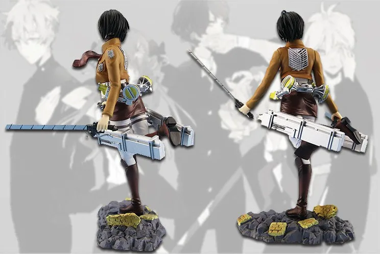 Новое поступление аниме атака на Титанов Mikasa Ackerman Levi rivai фигурка из ПВХ